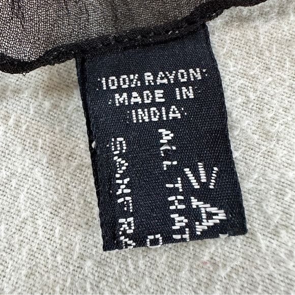 Vintage ATG All That Glitters Elegant Red/Black Santa Claus Women's Scarf 57”L - Picture 6 of 14